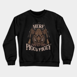 PIG HUNTING GIFTS Crewneck Sweatshirt